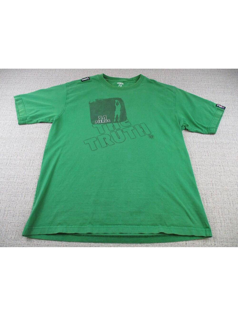 Vintage UNK Boston Celtics Shirt Adult Large Paul Pierce Y2K Graphic The Truth